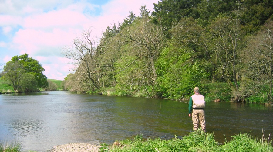 The River Lowther is often a destination for the dry fly aficionados.