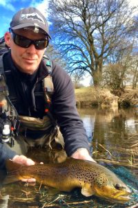 PAA member David Bell with a River Lowther brown trout