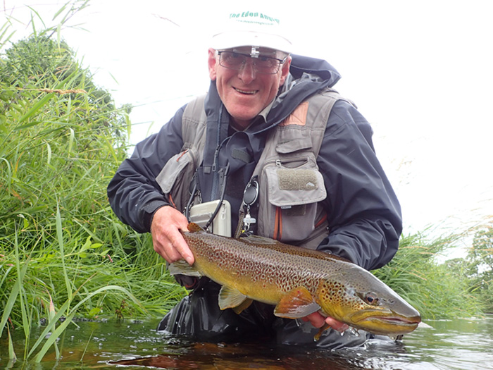 PAA member Geoff Johnston with A beautiful River Eden trout